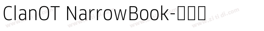 ClanOT NarrowBook字体转换